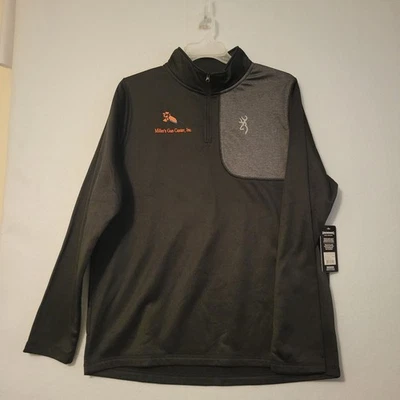 Browning Jacket Men's Black 1/4 zip pull over Long sleeve Jacket Size XL NWT - Image 1 of 4