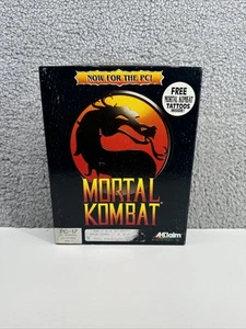 JUEGO PC MORTAL KOMBAT (1992) AKKLAIM CON TATUAJES MK Y FOLLETO DE INSTRUCCIONES - Imagen 1 de 17