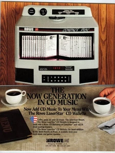 1980s Rowe AMI CD Wallette Jukebox Flyer Vintage Music Ephemera - Picture 1 of 2