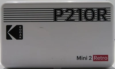 Kodak Mini 2 Retro P210R Wireless Photo Printer 2.1x3.4” - White - Used - Image 1 of 4