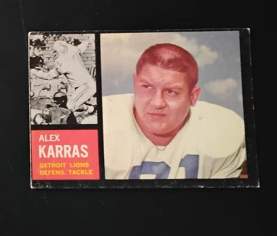 1962 Topps Alex Karras (HOF) Card #58 (see scan) - Image 1 of 2