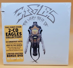 OOP THE VERY BEST OF THE EAGLES NEW SEALED 2 CD & BOUNUS DVD 48 PG BOOKLET - Picture 1 of 5