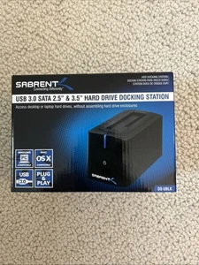 Station d'accueil externe pour disque dur 2,5/3,5" Sabrent USB 3.0 vers SATA DS-UBLK - Photo 1/2