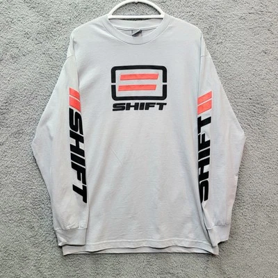 Новый Shift MX мотокросса гонки серый рубашка L длинным рукавом Fox Y2K винтажный - Изображение 1 из 4