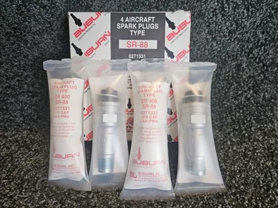 4 Auburn SR-88 (Champion Spark Plug REM40E)*NEW*(NOS)Lycoming,continental,etc.. - Image 1 of 2