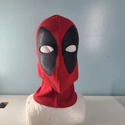 Cosplay Deadpool Full Face Mask Red Knit Helmet Halloween Pull Over One Size - Image 1 of 4