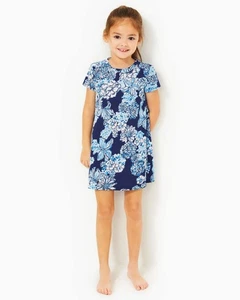 Lilly Pulitzer Girls Mini Cody Cotton Dress Floral Printed S 4-5 Years 281130 - Picture 1 of 7
