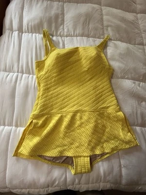 Vintage 1950s Original Rose Marie Reid Of California Yellow Bathing Suit -XL - Image 1 of 4