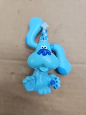 Sombrero de cumpleaños de colección 1998 Blues Clues posable figura de acción adorno de pastel metro  Foto 1 de 2