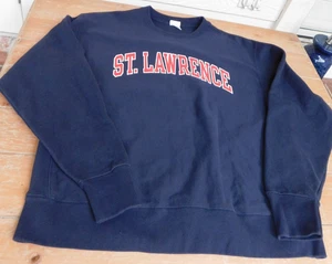 St. Lawrence Saints Sweatshirt XL Blue Champion Reverse Weave Ncaa 90s Vintage - Picture 1 of 7