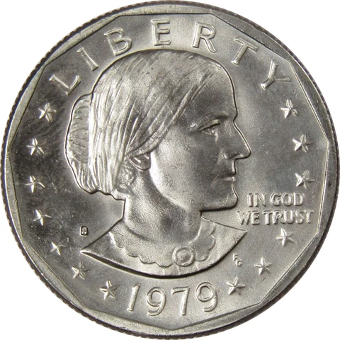 1979 S Susan B Anthony Dollar BU Uncirculated Mint State SBA $1 US Coin Cover