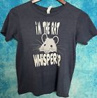 "I'm The Rat Whisperer "Graphic T-Shirt Boys Youth Large L Short Sleeve Blue