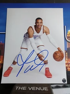 Russell Westbrook (OKC Thunder) NBA Signed Autographed 8x10 photo - AUTO COA - Picture 1 of 2