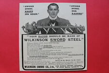 WL12c) Werbung Wilkinson Sword Co 1905 Razor Rasierer London England UK Grafik