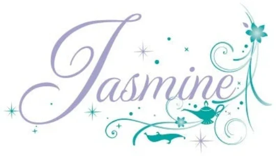 Calcomanía de jazmín de 3 pulgadas brillo Disney Aladdin Princesa extraíble pelar auto Foto 1 de 1