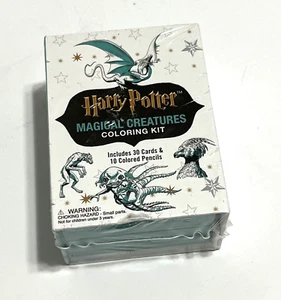 HARRY POTTER Magical Creatures Coloring Kit 30 Cards Running Press NEW SEALED - Picture 1 of 5
