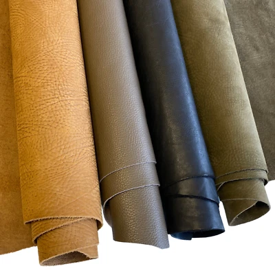 Echt Leder Lederhaut Rindsleder Lederstück Nappaleder Zuschnitt geprägtes Leder - Bild 1 von 4