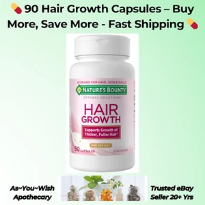 Nature's Bounty Biotin 10,000mcg Hair Growth 90 Capsules Exp 11/25 Hair Vitamins - Picture 1 of 11