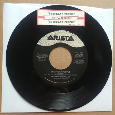 ARETHA FRANKLIN Everyday People ARISTA 45 7" R&B SOUL Record Vinyl Records - Image 1 of 2