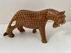 Wooden Hand Carved Cheetah