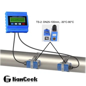 TUF-2000M Standard Modular Ultrasonic Liquid Flow Meter -30℃~90℃ w/ Transducer - Picture 1 of 11