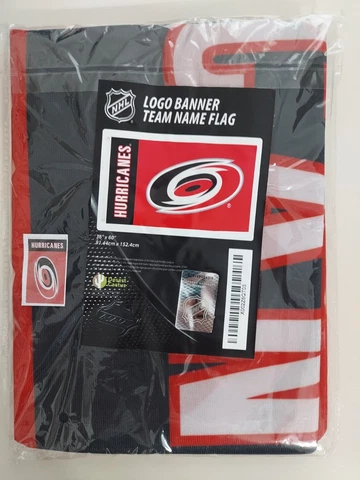 Carolina Hurricanes 36" x 60" Logo Banner Team Name Flag by Desert Cactus Cover