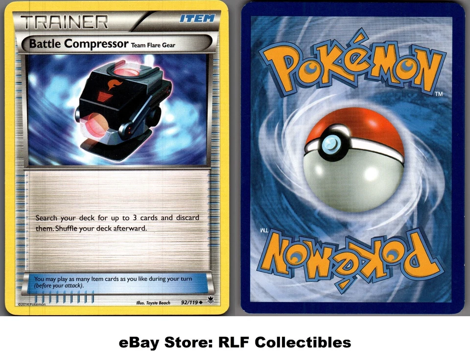 2014 Pokemon, XY Phantom Forces, #92/119 Battle Compressor, Uncommon - Image 1 of 1