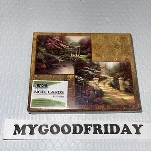 Sealed Lang Thomas Kinkade Note Card Set Box of 12 Cards Env Garden Serenity - Picture 1 of 5