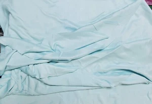 Light Blue Knit stretch shiny Fabric  2 yds X 60" - Picture 1 of 4