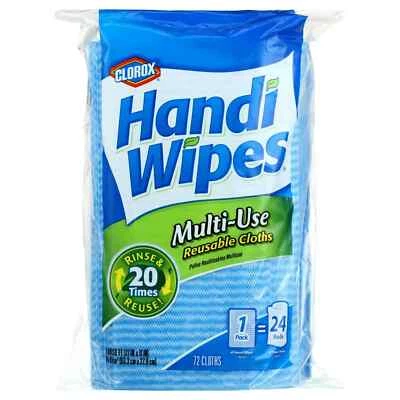 Clorox Handi Wipes Multi-Use Reusable Cloths 72 Cloth Count Warehouse Pack RARE
