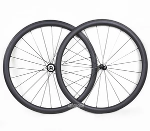 38 mm Sapim ruedas de carbono Clincher llanta de bicicleta de carretera carrera Powerway R36 700C 3 k mate - Imagen 1 de 7