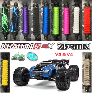 *NEW* 1/8 Kraton 6s Arrma RC - Shock Boots Dust Covers Wraps - standard - Picture 1 of 2