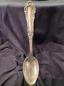 Atq WILCOX & EVERTSEN Marcell 1907 PATTERN Sterling 6” Teaspoon Has Monogram 25g - Picture 1 of 9