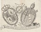 Historie Kunst José Maria Amat Siegel Wappen Papst Pius VII Italien Kirchenstaat