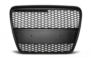 AUDI A6 C6 2004 2005 2006 2007 2008 GRAU36 GRILL SEDAN WAGON RS-TYPE BLACK - Picture 1 of 1