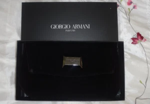 Giorgio Armani Black Velvet Foldable Clutch Bag Large๐๐ - Picture 1 of 13