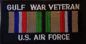 PARCHE VETERANO DE GUERRA DEL GOLF FUERZA AÉREA DE ESTADOS UNIDOS - MILITAR - NUEVO PARCHE CHALECO DE MOTOCICLISTA - Imagen 1 de 1