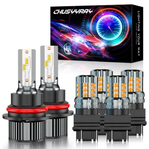 For Dodge Ram 2500/3500 03-05 6pcs LED Headlight Turn Signal Parking Light Bulbs - Picture 1 of 12