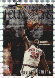 1996-97 Finest Refractors New York Knicks Basketball Card #254 Patrick Ewing S