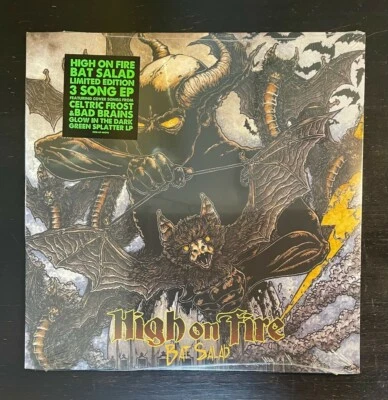 High On Fire Bat Salad LE Glow In The Dark Splatter Sleep Dopesmoker Matt Pike - Image 1 of 3