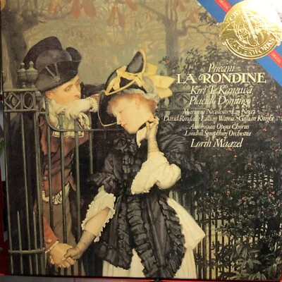 PUCCINI-LA RONDINE-TE KANAWA-ORIGINAL 1983 CBS MASTERWORKS 2-LP BOX SET-USED - Image 1 of 4