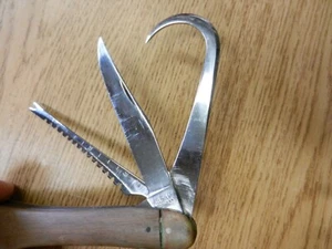 Vintage KaBar Angler's Fishing Knife 5" Closed Handle Was Replaced Used - Picture 1 of 6