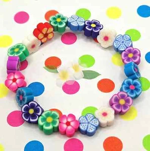 Frangipani/Plumeria Bead Bracelet! - Picture 1 of 2