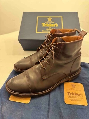 Scarpe Tricker's 5150 beechnut burnished padded top boots - Marroni taglia 9 1/2 - Imagen 1 de 4