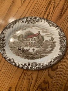 Johnson Brothers 12" Oval Serving Platter Heritage Hall Pennsylvania Fieldstone - Picture 1 of 6