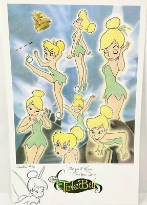 Ilustración Tinker Bell firmada a mano por Todd Aaron Smith y Margaret Kerry ¡Rara!! Foto 1 de 4