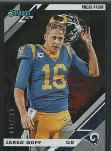 2019 Panini Donruss Press Proof Silver /100 Jared Goff #138 - Picture 1 of 2