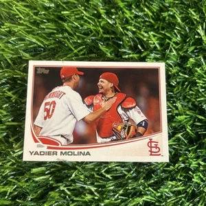 2013 Topps #4 Yadier Molina St. Louis Cardinals Wainwright A21 - Picture 1 of 2