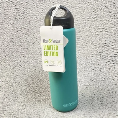 NUEVA Botella de Agua Klean Kanteen 27oz Acero Inoxidable Boca Ancha Pared Única Ltd. Foto 1 de 4