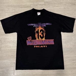 Vintage Wrestlemania 13 WWF T-Shirt Men's XL 1997 Wrestling Rosemont IL - Picture 1 of 8